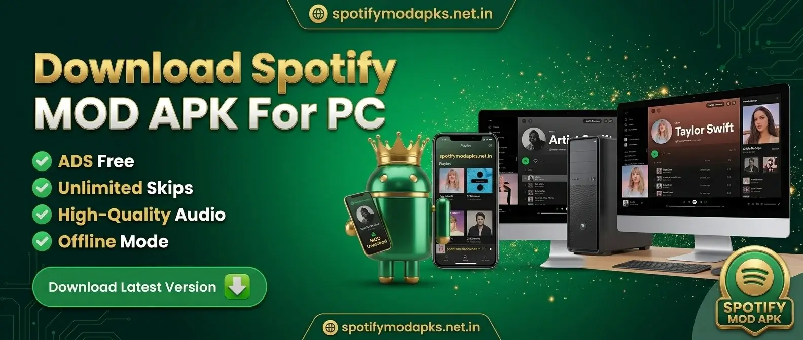 Spotify MOD APK For PC spotifymodapks.net.in